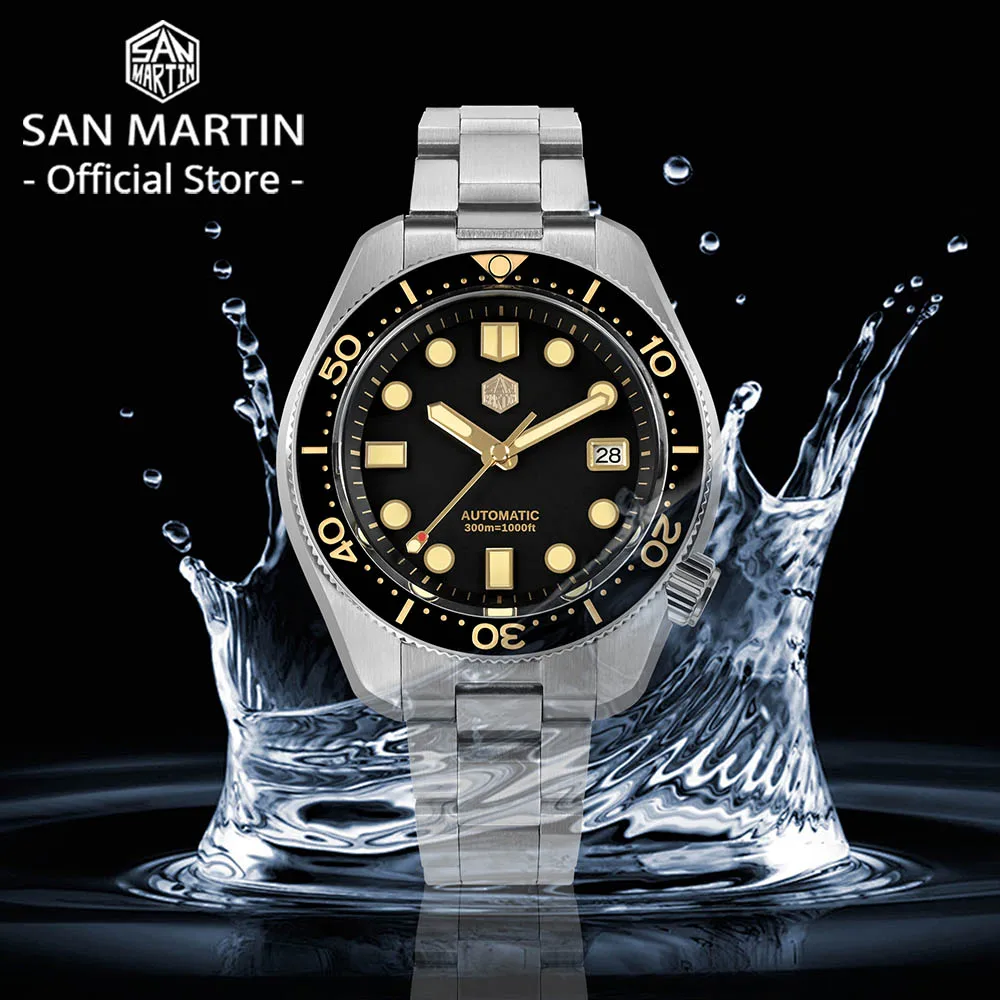サン マーティン 44mm メンズ ダイバー ウォッチ ヴィンテージ MM300