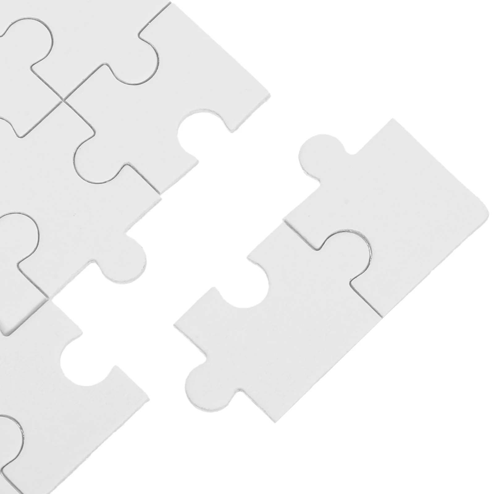 10 Pcs Blank Wooden Puzzle Pieces For Thermal Transfer Jigsaw Diy Craft Heat Printable Rectangle Puzzle Sheets Family Game Wood