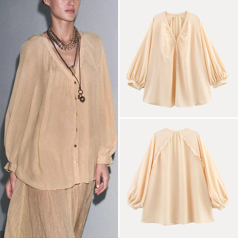 

Z Ele Draped irt for Women Summer 2025 Polyester Fiber 00% Faionable Quali irt Sli Casual Wear