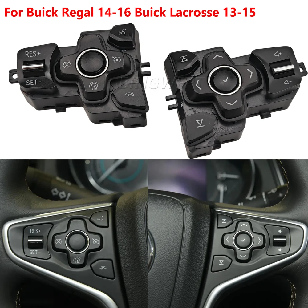 Multifunction For Buick Regal Larcrosse Car Steering Wheel Buttons Car-styling Button Switch Housing Cruise Volume Control Butto - view 5