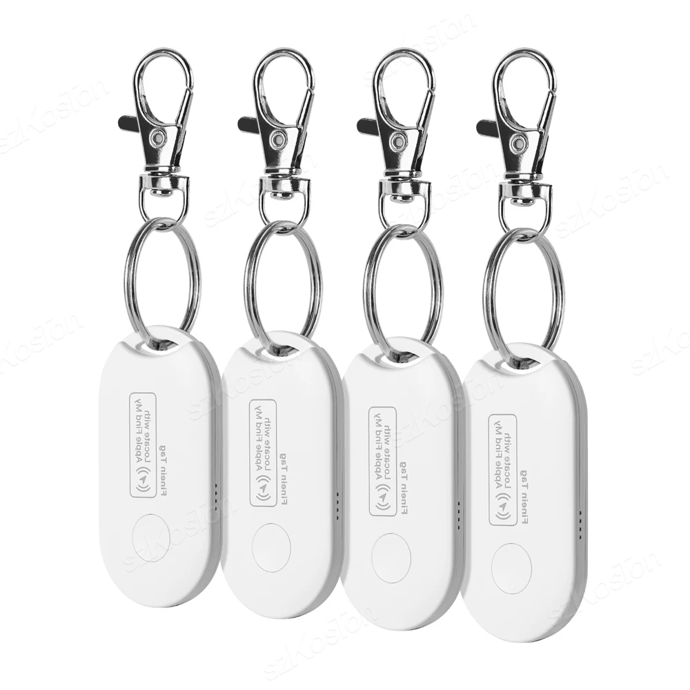 Mini GPS Locator With Hanging Rope Smart Tag Works with Apple Find My App Anti Lost Reminder Device Tracker for Pet Key Finder