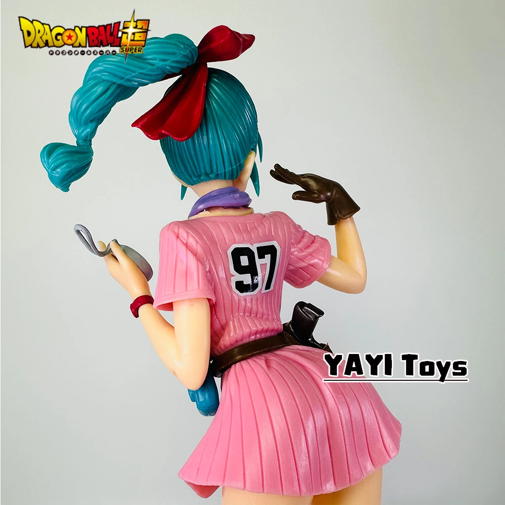 25cm Anime Dragon Ball Z Bulma Anime Figur PVC Actionfigur Niedliche Statue Modell Figurine Sammlerstück Puppen Spielzeug Geschenke – Detail 3