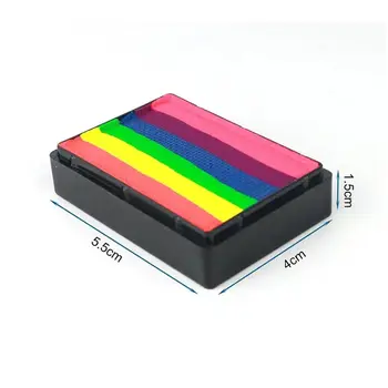 30Bowitzki 30克彩虹分色蛋糕彩繪顏料,適用於臉部、身體彩繪、藝術節慶典,水性匹配,無毒,低致敏性 8 最佳銷售 彩虹臉部彩繪 - №8