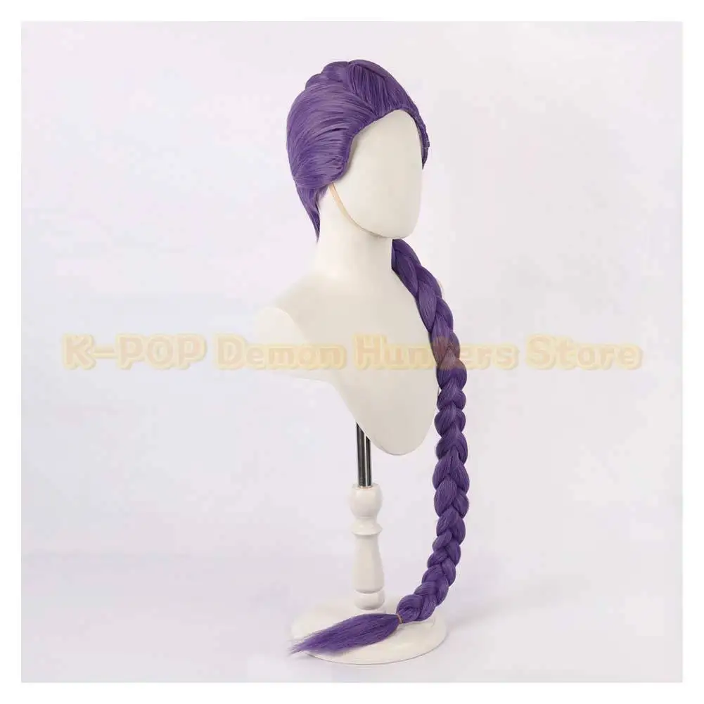 Rumi Kpop Demon Hunter Cosplay Wig Headband Hairpin Costume Accessories for Women Girls Female Adult Roleplay Halloween Carnival