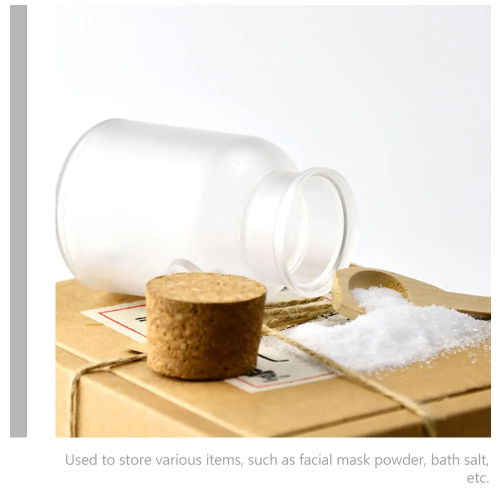 

2 set Bath Salt Bottle Container Refillable Mask Powder Bottle Portable Storage Jar For Travel Home Subpackaging Use