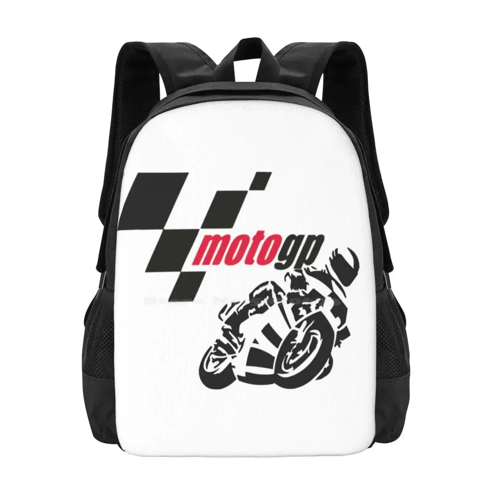 

Pattern Design Bag Student'S Backpack Moto Grandprix Gp Male and female large capacity backpack, children's backpack