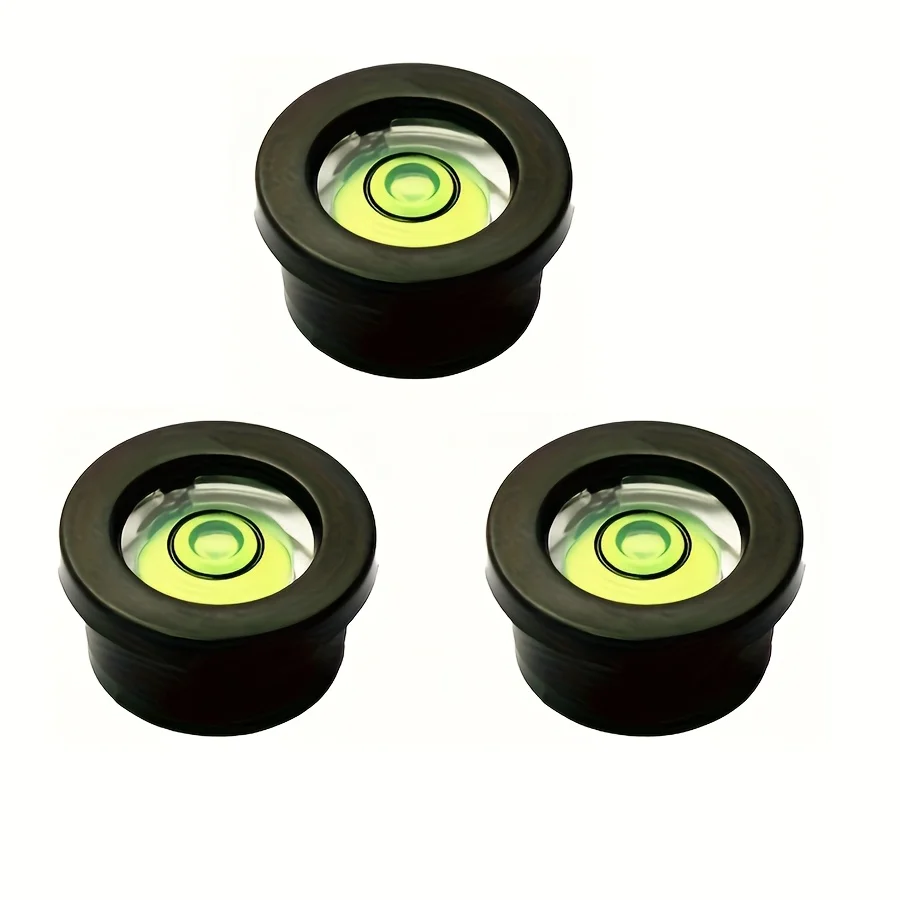 3 uds (20Mm x 10mm) Mini nivel de burbuja redondo nivel de precisión nivel integrado burbuja-tipo de ajuste a presión herramienta de medición accesorios de nivel