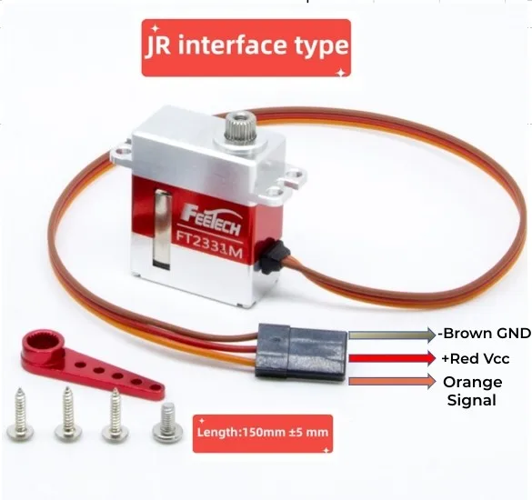 FT2331M 4.5kg Metal Gear Micro All Metal Coreless Attuatore Meccanismo di controllo Manipolazione Servo Rotazione di 360 gradi per robot