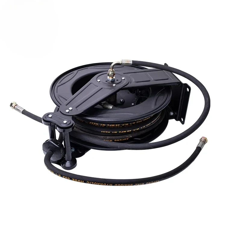 High-pressure Hose Reel Automatic, 15m/20m Steel Wire Hose Retractable, Cleaning Hose Reels Flexible,For Gardens/Car Washes