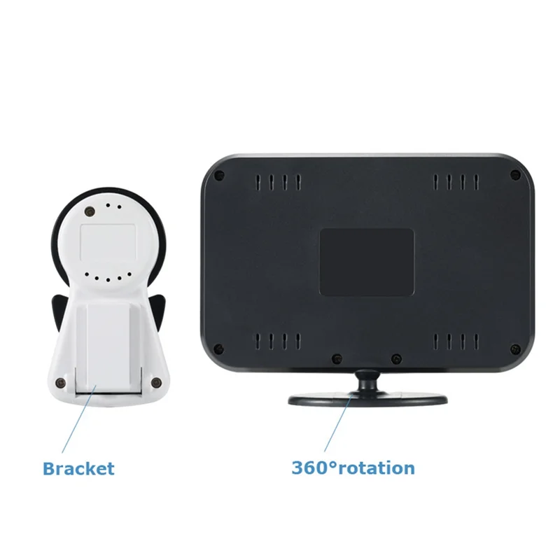 B03B-Secure Baby Nanny Monitor de vídeo para carro de 4,3 polegadas com visão noturna e conversa de áudio