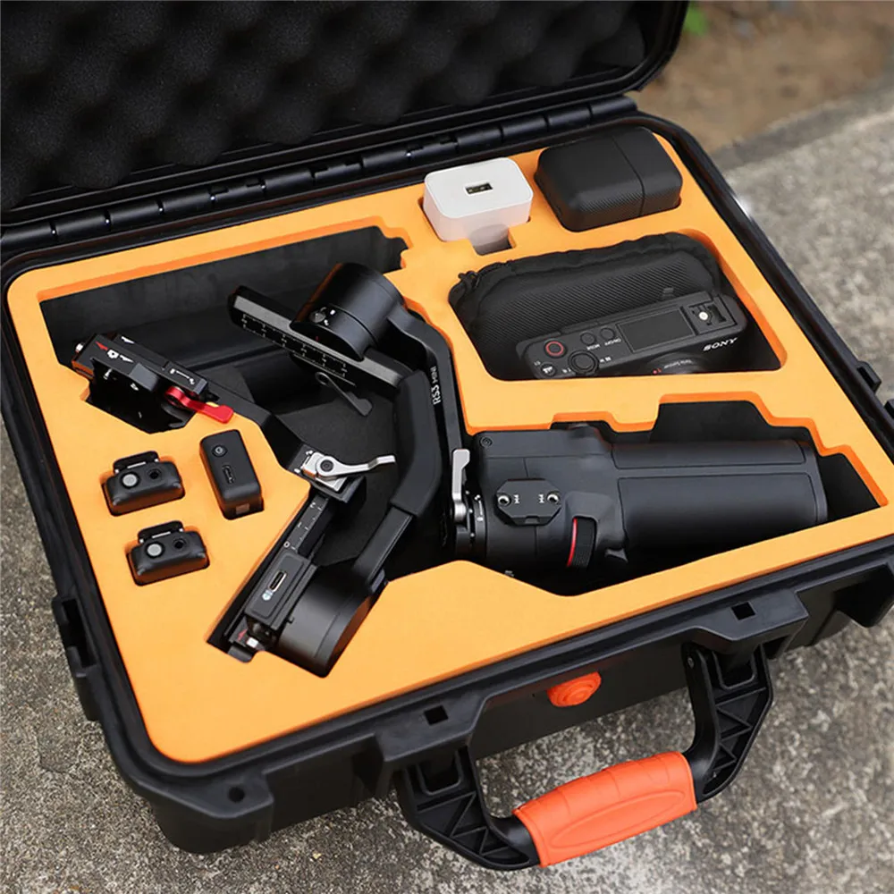 Черный водонепроницаемый футляр для хранения, жесткий защитный футляр с подкладкой из ЭВА для мини-аксессуаров RS 3