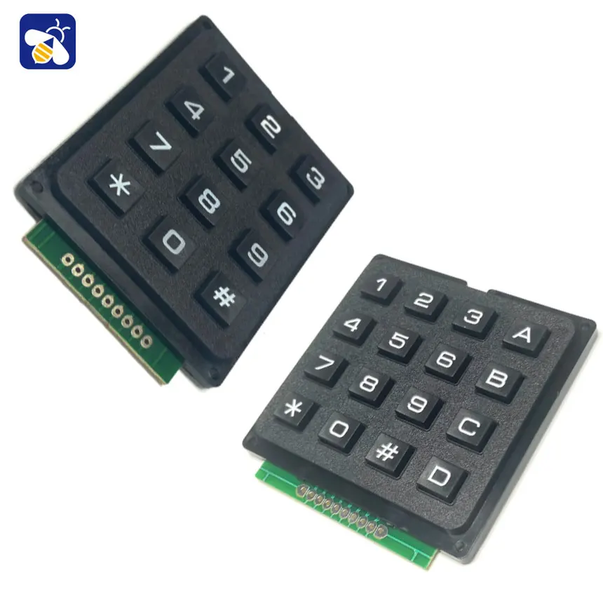 Monolithic keyboard Keypad Matrix 4*3 4X4 16 keys Industrial keyboard module row scan