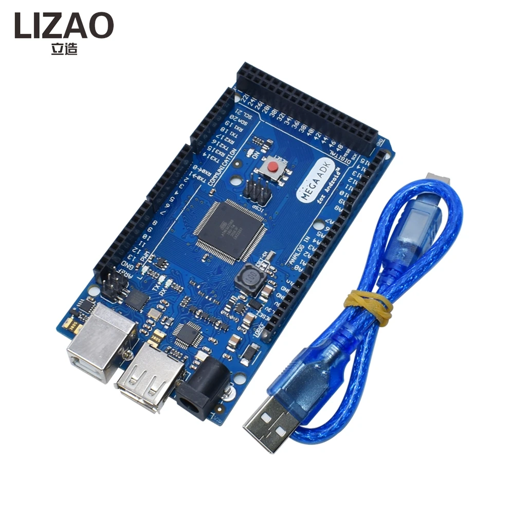 LIZAO Mega 2560 R3 Development Board, ATmega2560-16AU 2012 Open ADK Main Board with USB Cable