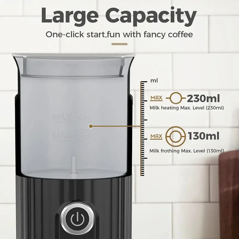 Electric Milk Frother 550W Hot and Cold Milk Coffee Whip Household Frother Suitable for Latte Cappuccino Hot Chocolate