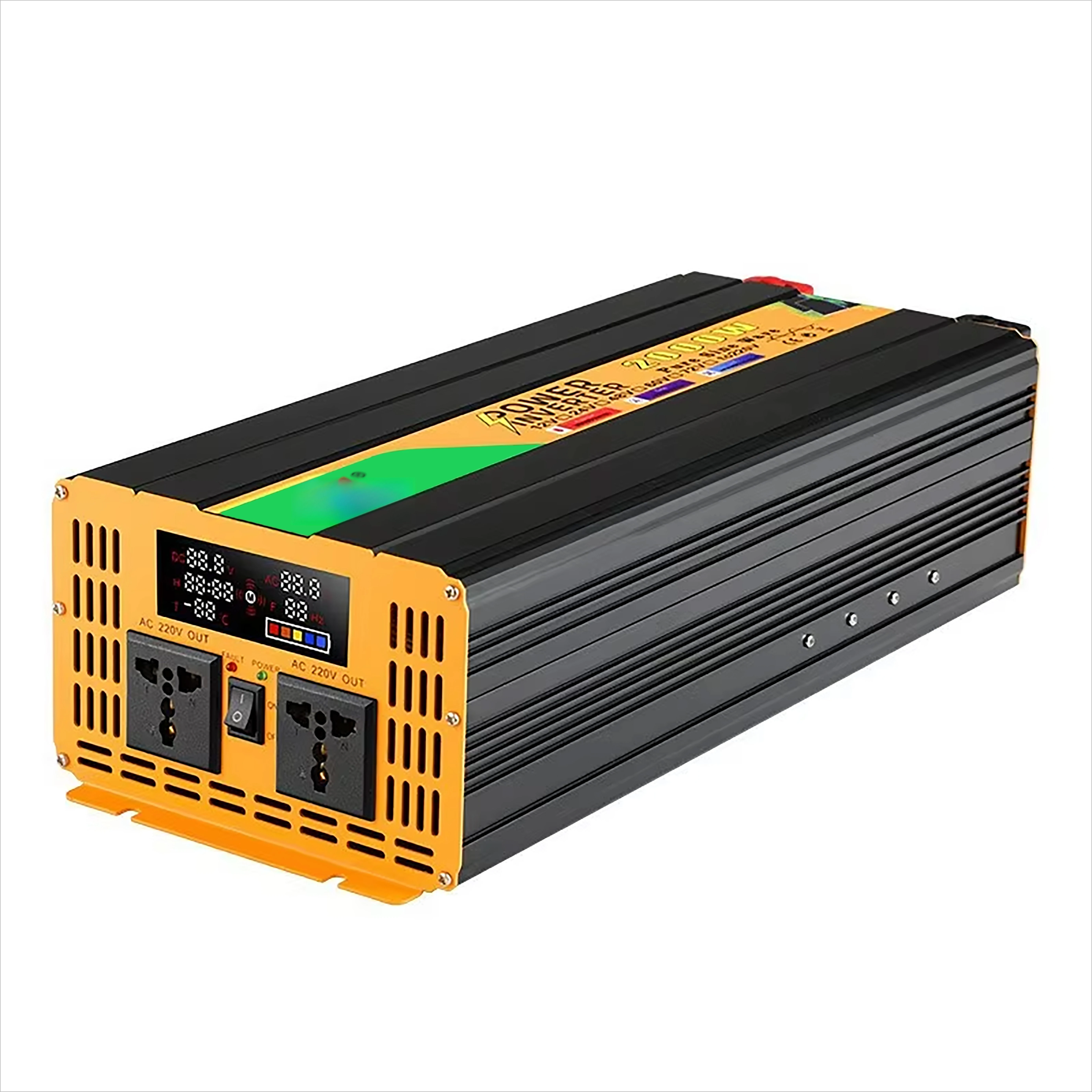 2000W Single Output Industrial Truck Solar Portable Car Inverter Sine Wave 90% Efficiency for Home Use Air Conditioner Induction
