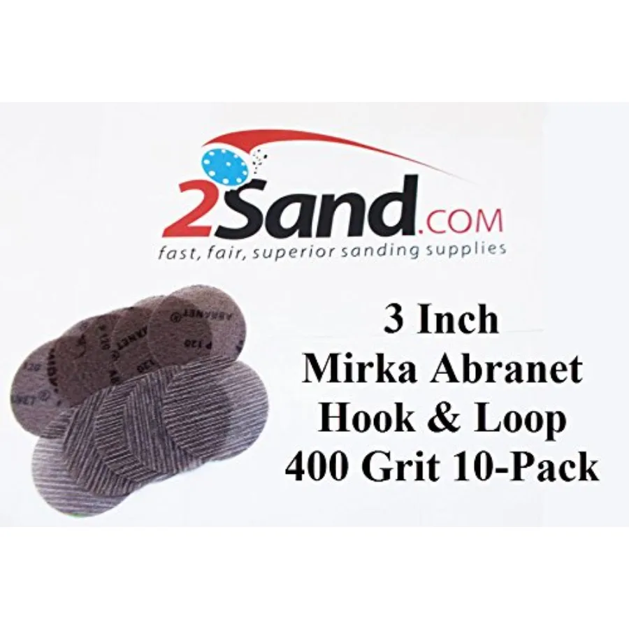 

Mirka Abrasives 9A203400 Abranet 3 Inch Disc 400 Grit Sand Paper 50/Pk Made by Mirka Abrasives