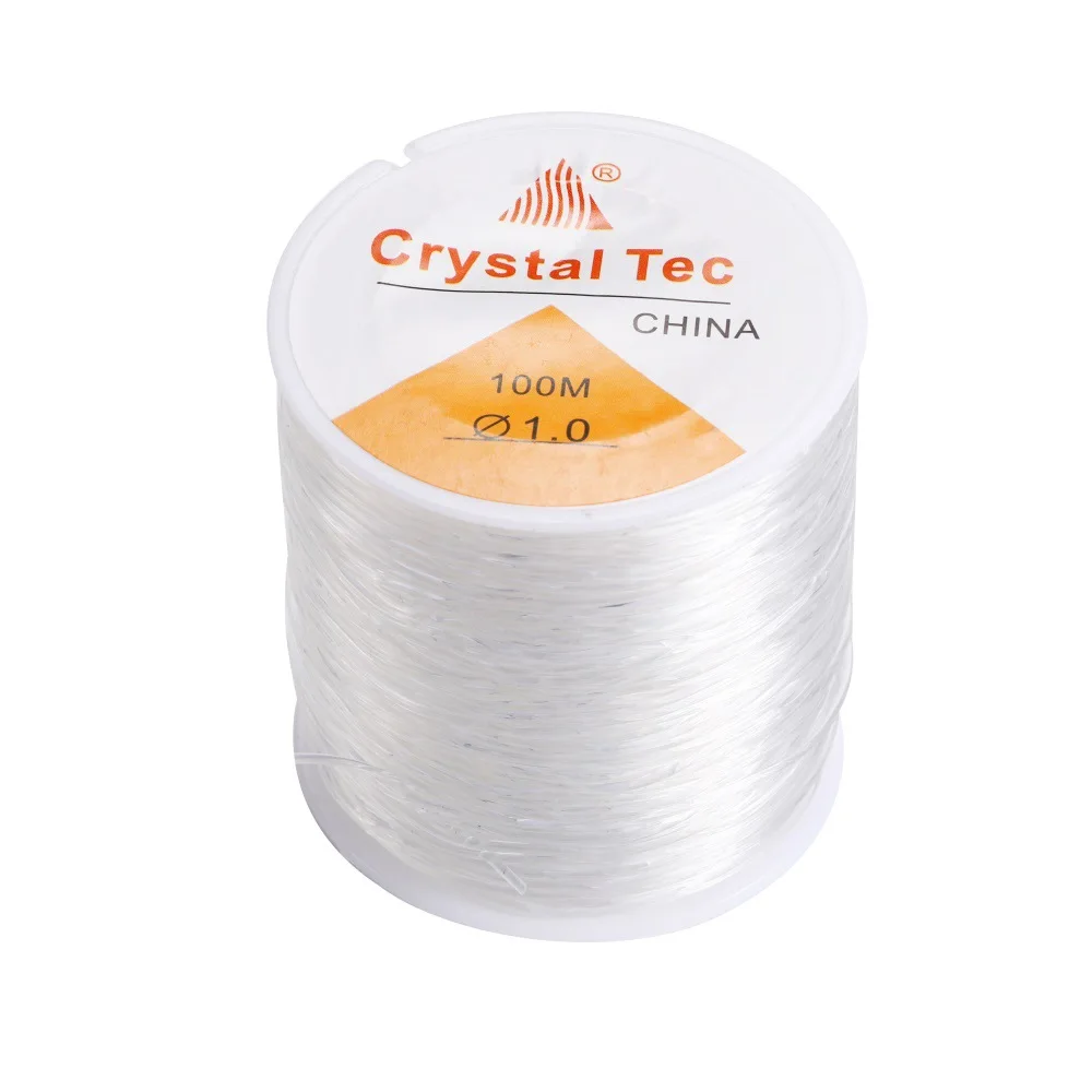100m Starkes Elastisches Kristallschnur-Perlenband für DIY-Schmuckherstellung, Halsketten, Armbänder, Perlenfäden, Dehnbar, Dicke 0,5-1mm – Detail 11