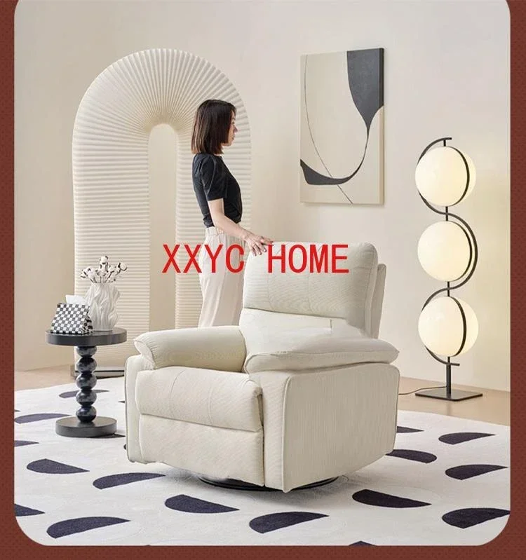 Modern Multifunctional Reclining Armchair High Rebound Sponge Living Room Single Rotating Sofa Electric Rocking Lounge Chairs