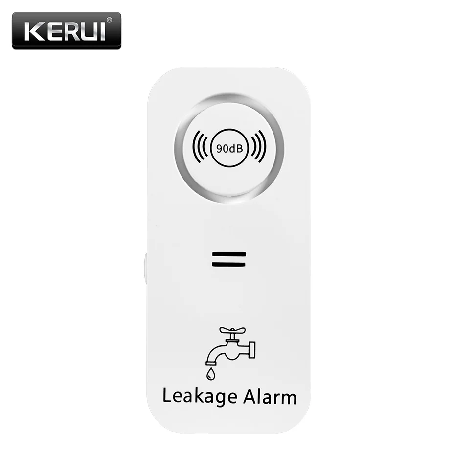 KERUI bezprzewodowy czujnik wody 90db Alarm detektor wycieku wody Alarm wycieku Monitorowanie alarmu wycieku i kroplowego dla domu