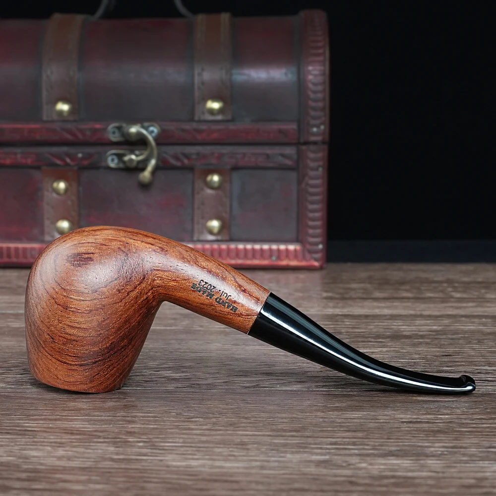 Old Fox Rosewood Tobacco Apple Pipe Set Accessories 9MM Activated Carbon Paper Filter Sandalwood Smoking Pipe With 10 Tools Kits