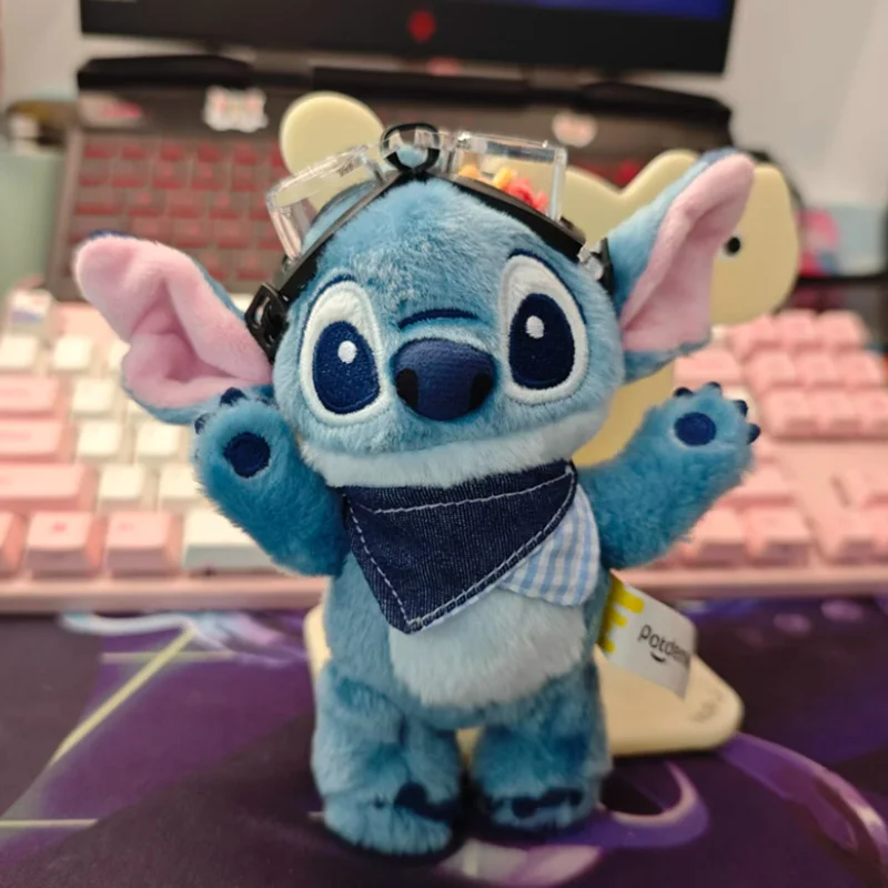 Peluche Stitch Toy Figura Lilo & Stitch Doll Peluche Cartoon Portachiavi Borsa con tracolla Ciondolo da collezione Anime Toy Figure Regalo periferico