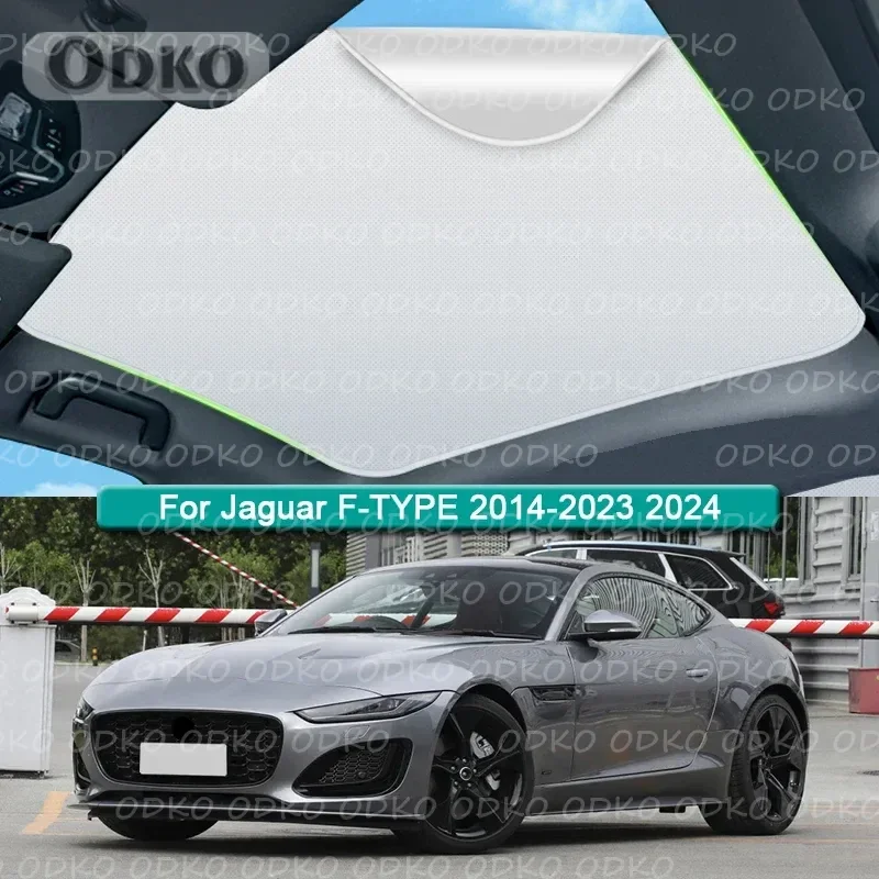 

Car Roof Sunshade For Jaguar F-TYPE 2014-2022 2023 2024 Electrostatic Adsorption Sunroof Sunshade Skylight Blind Shading Sticker