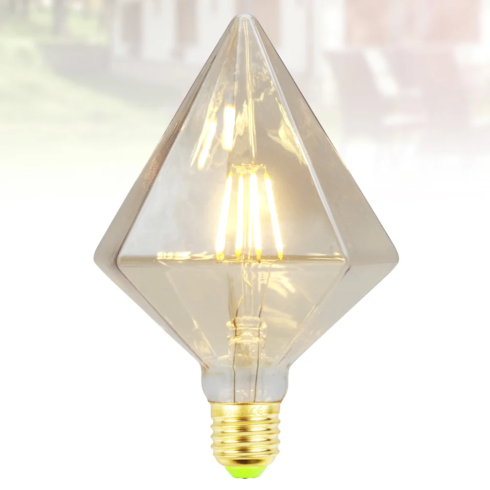 

Vintage Edison Lamp Diamond Shape 220-240V 4W Energy-Saving Decorative Bulb Warm White Lighting for Decoration Ambience