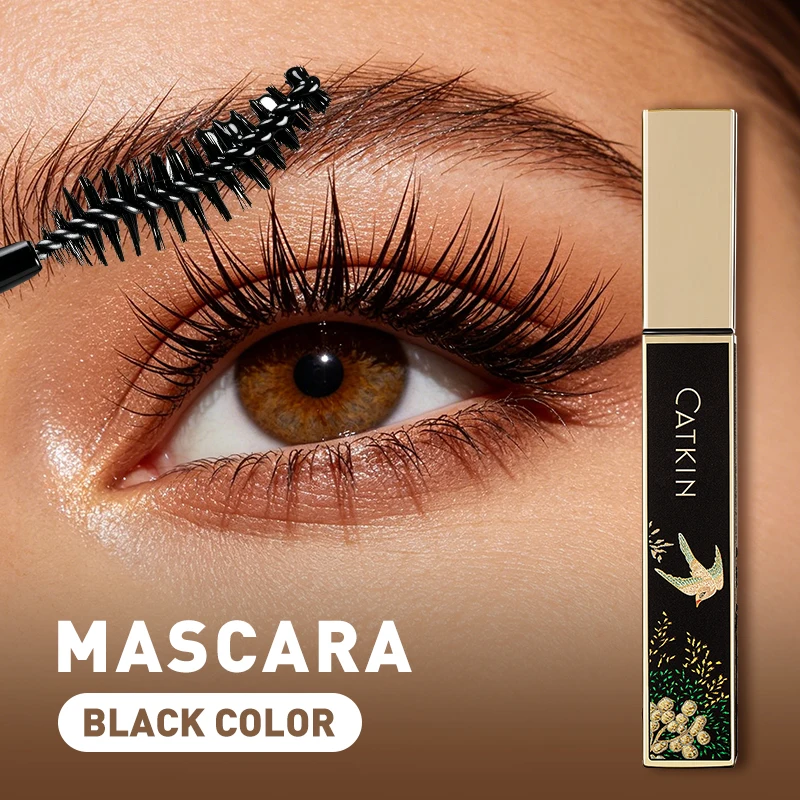 

CATKIN Mascara Black, Volumizing & Lengthening Waterproof Nourish Eyelash Mascara, Create Longer and Thicker Looking Lashes