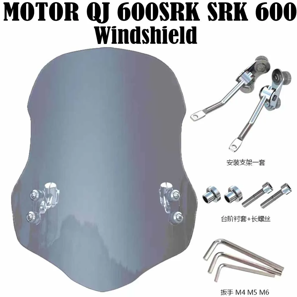 QJMOTOR QJ SRK600 Accessories Windshield Sports Windshield Wind Deflector Suitable For MOTOR QJ 600SRK SRK 600