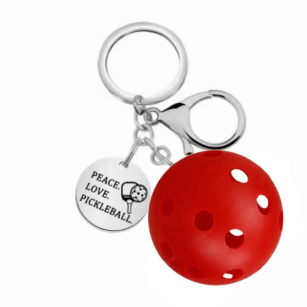 2024 New Pickleball Bag Tag Key Holder Car Key Chain Pendant Pickleball Keyring For Party Hoilday Handbag Wallets Birthday Gifts