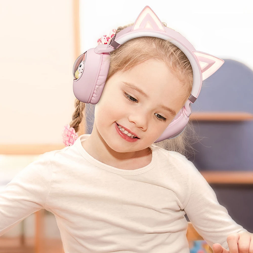 NEW Cute Pet Wireless Bluetooth Headphone With Mic Gaming Headset Noise Canceling Foldable Stereo Headset