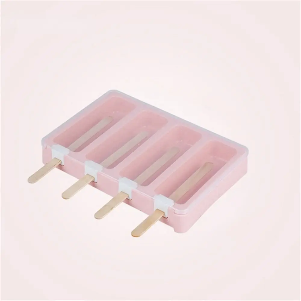 

Homemade with Lids Dessert Tools with 50 Wooden Sticks Ice Pop Maker Ice Cream Mold Ice Lolly Mould Popsicle Molds