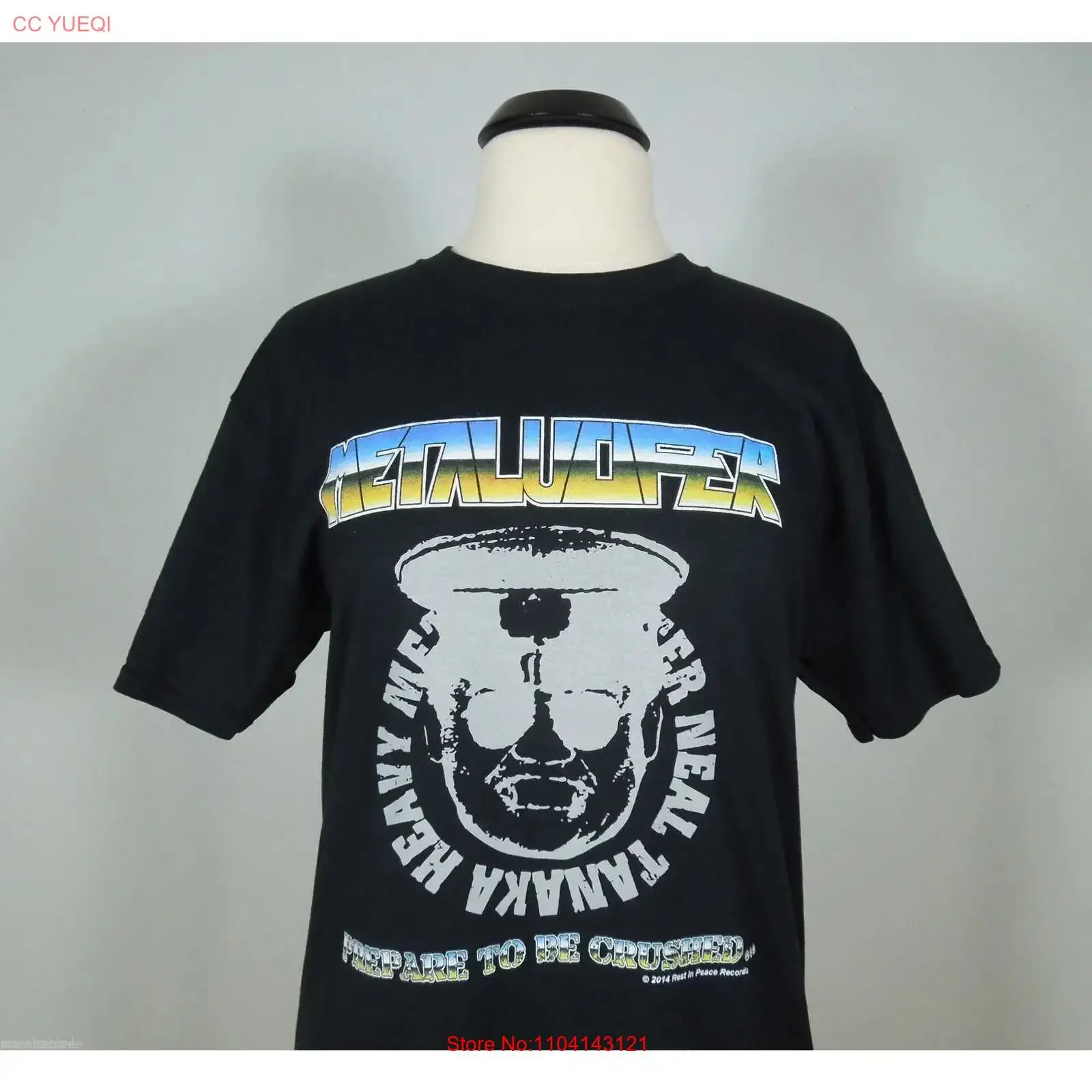 METALUCIFER Neal Metal Master Tanaka M MEDIUM Official T Shirt R I P Records vintage Washed graphic Top For Everyday Wear