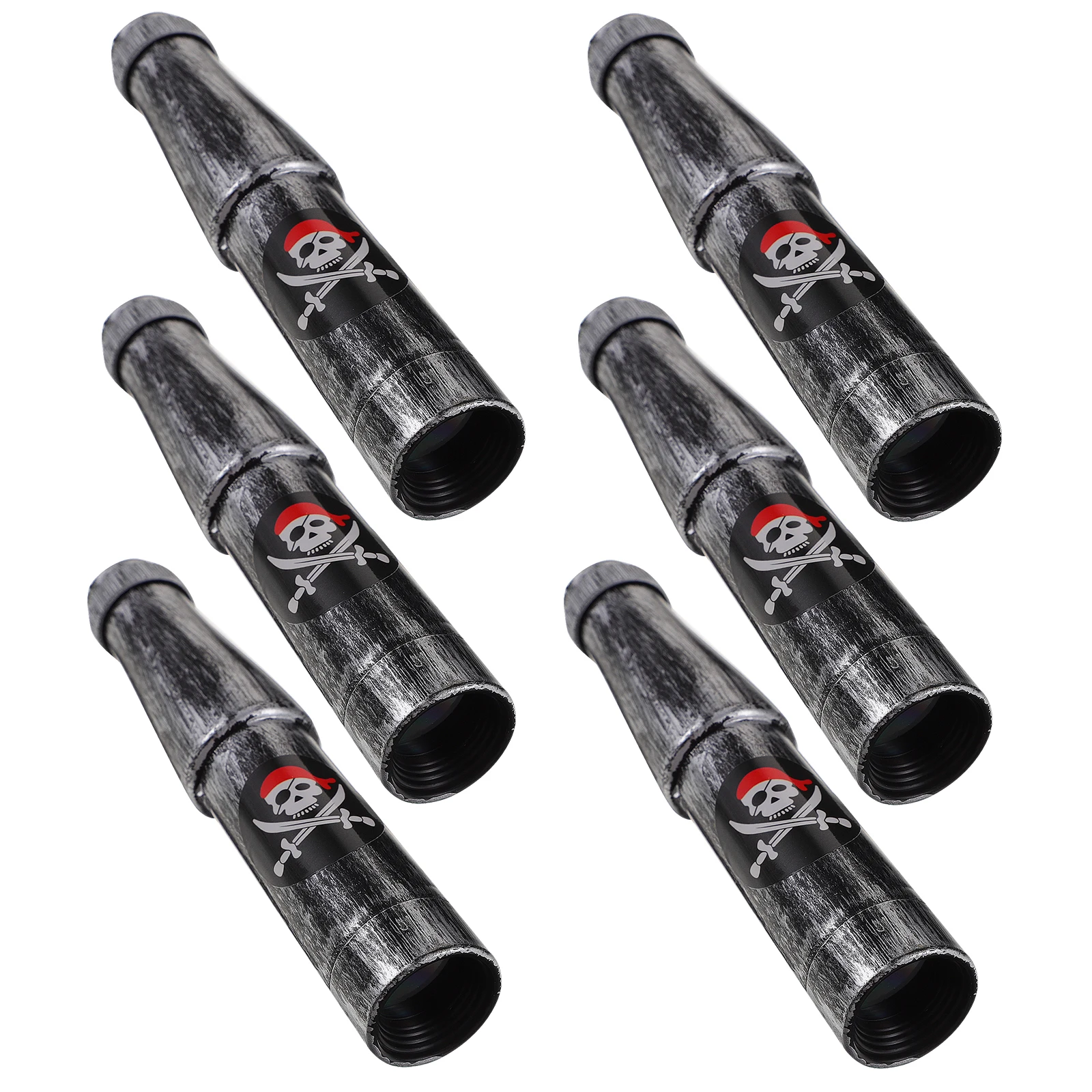

6pcs Pirate Telescope Toys Kids Party Accessories Plastic Child Telescopes Children Toddler Pirate Theme Decorative