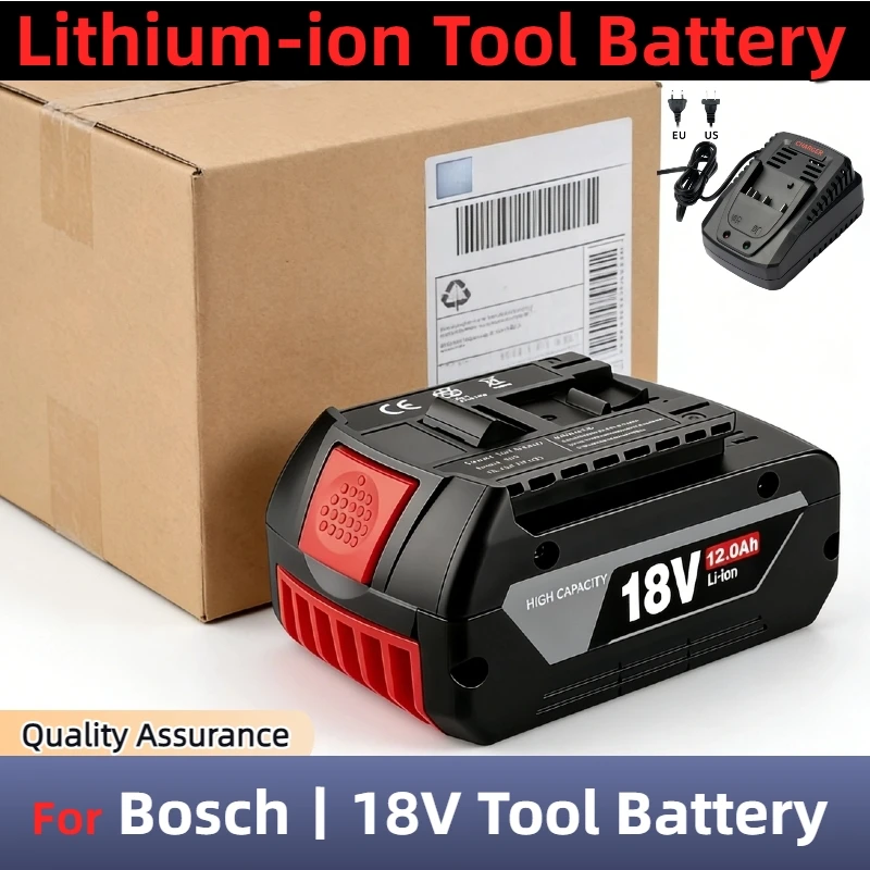 

For Bosch 18V 8.0AH/10.0AH/12.0AH BAT609G BAT618 BAT614 Rechargeable Li-ion Battery For Bosch 18V power Tools.️️️