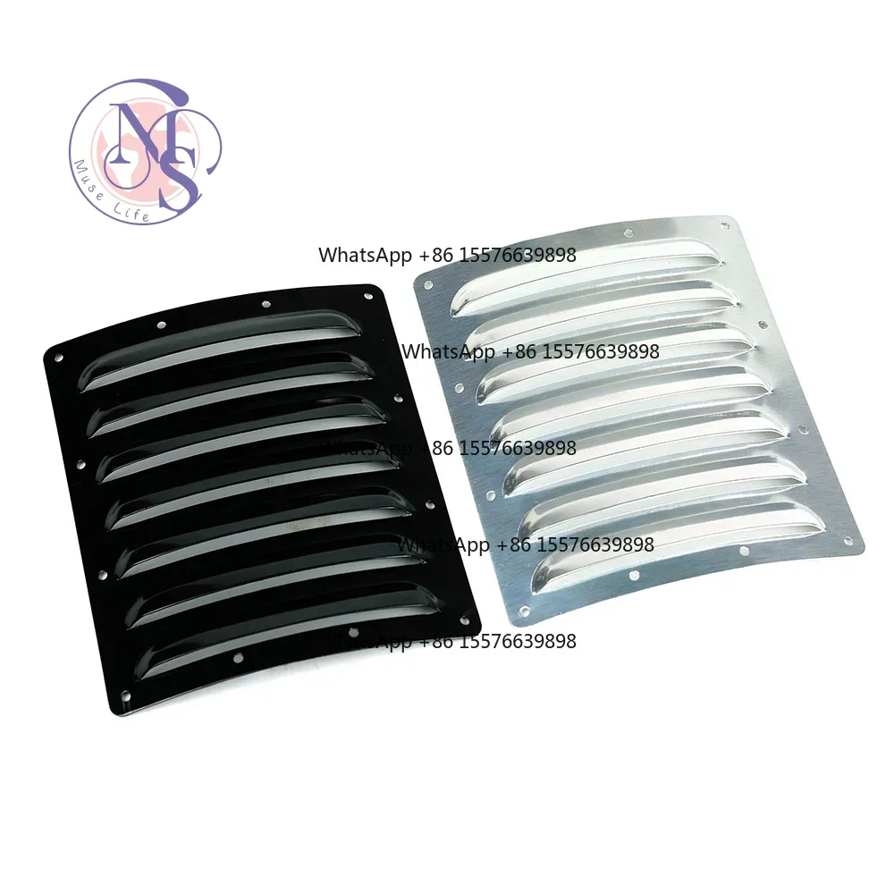 2Pcs Aluminum Heat Sink Cooling Fin, Silver Black, For RC Fixed Wing Airplane Heat Dissipation Part