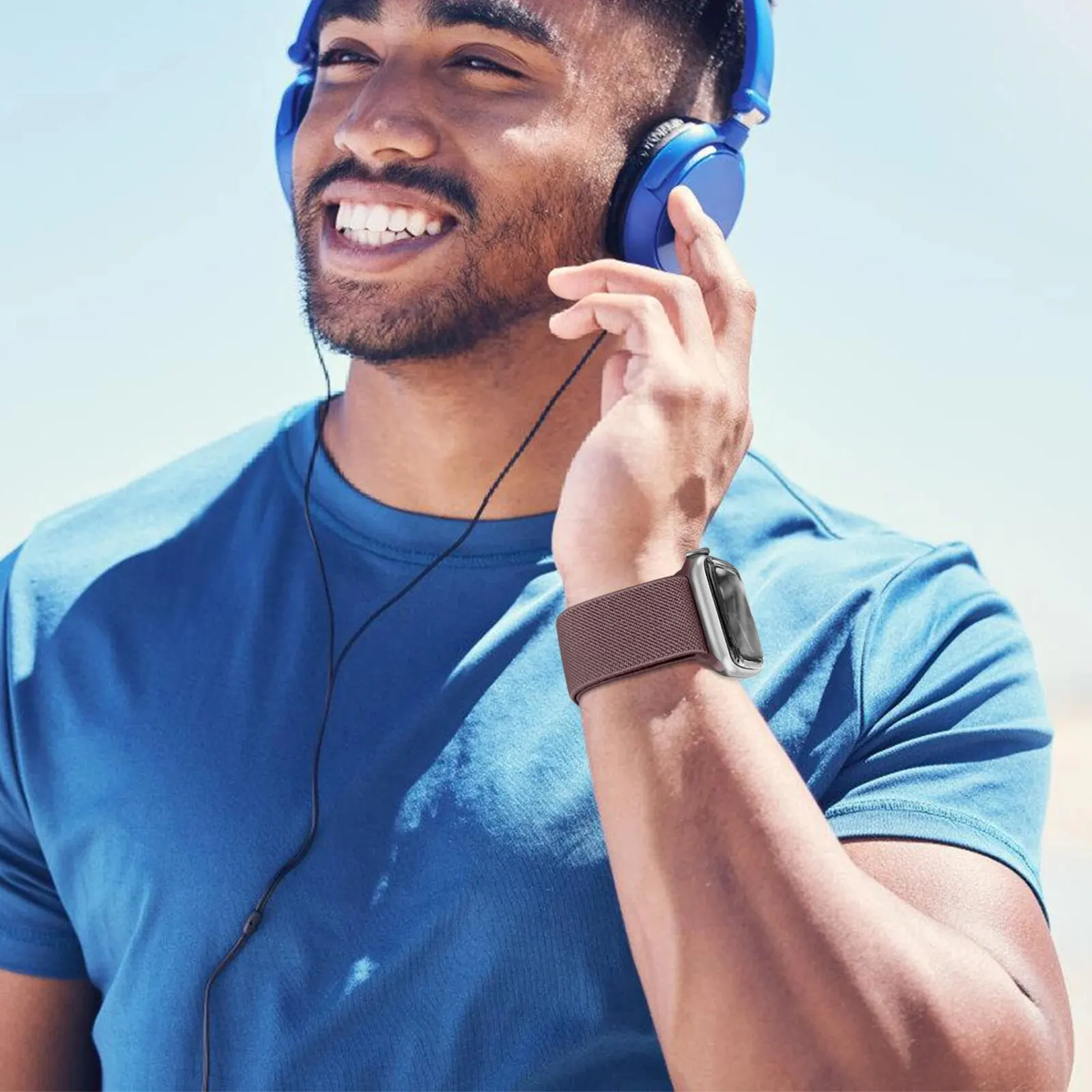 Apple Watch와 호환되는 밴드 8팩 38 40 41 42 44 45 49mm, IWatch 시리즈 8/7/6/5/4/3/2/1/SE용 조절 가능한 나일론 스트랩