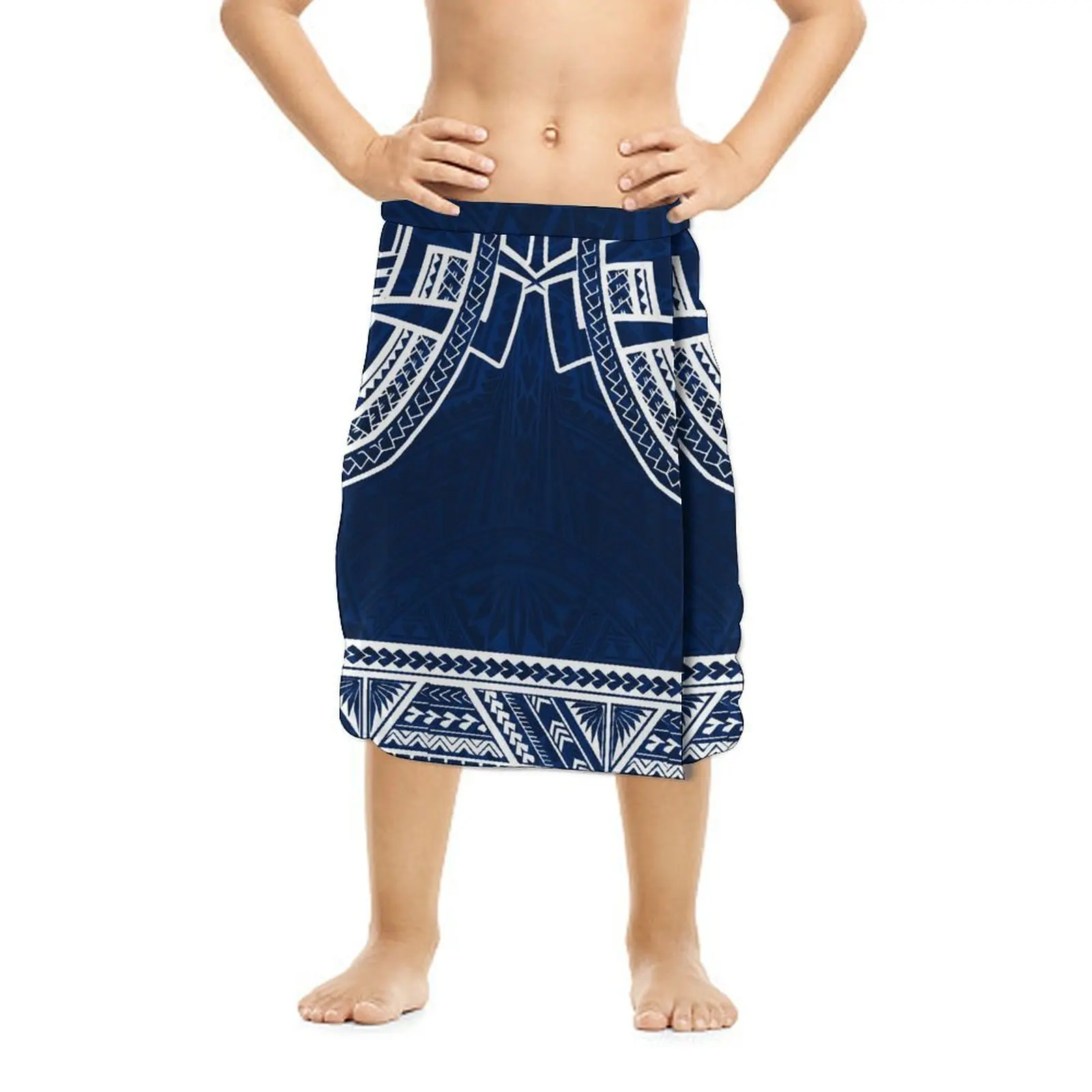 Samoan Children Ie Faitaga Polynesian Tribal Ethnic Boys Sarong Fashion Sulu 2024 Hawaii Kids Lavalava Hot Sale