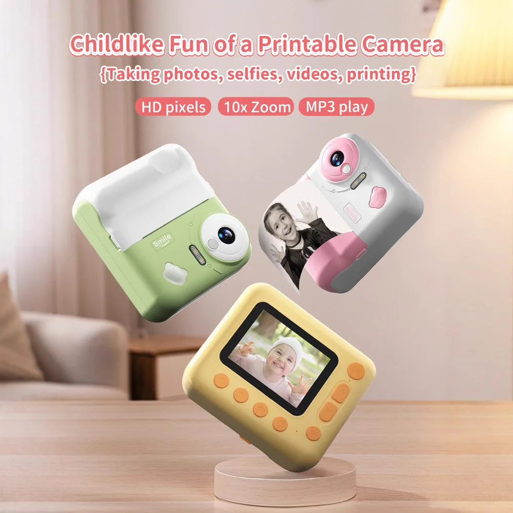 

Новая цифровая камера высокого разрешения V19, игрушка «сделай сам», камера с принтом Polaroid, детский праздничный подарок