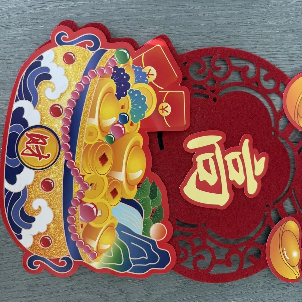 ورأى لطيف/متدفقة 2026 مهرجان الربيع الصيني مقاطع سنة جديدة سعيدة السنة الصينية الجديدة ديكور ملصقات الباب لافتة سنة الحصان #5