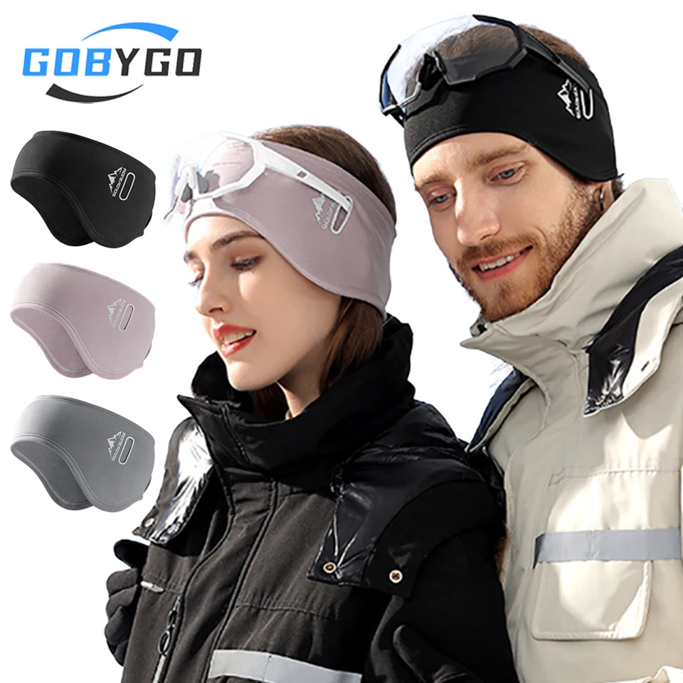 

GOBYGO 1 шт. теплые наушники с отверстием для очков, флисовая защита ушей, уличная велосипедная интегрированная чашка для ушей и повязка на голову для тепла, мужчин и женщин