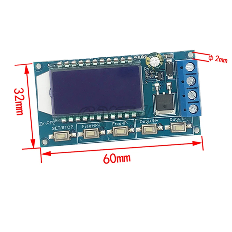 1Hz-150KHz Dual Mode LCD PWM Pulse Frequency Duty Cycle Module Signal Generator Driver Module for Motor Lamp Solenoid Valve load