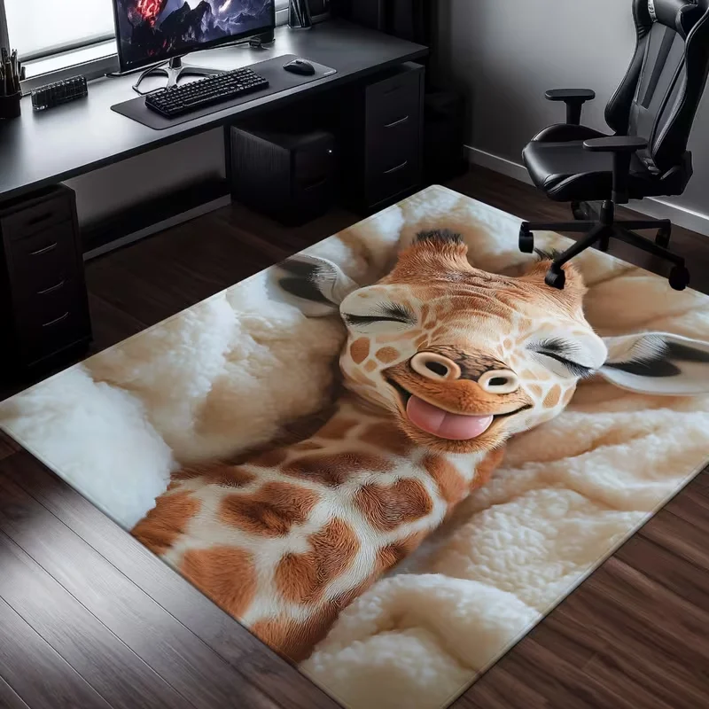 Cartoon Puppy Animal Pattern Ins Style Large Carpet Living Room Bedroom Study Office Corridor Versatile Home Decor Like Clouds