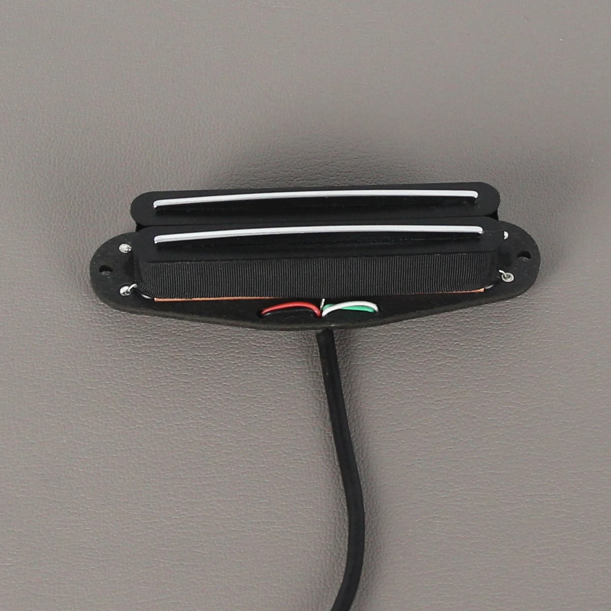 FLEOR Alnico 5 Electric Guitar Hot Dual Rails Mini Humbucker Pickup Neck Black 6k Guitar Parts