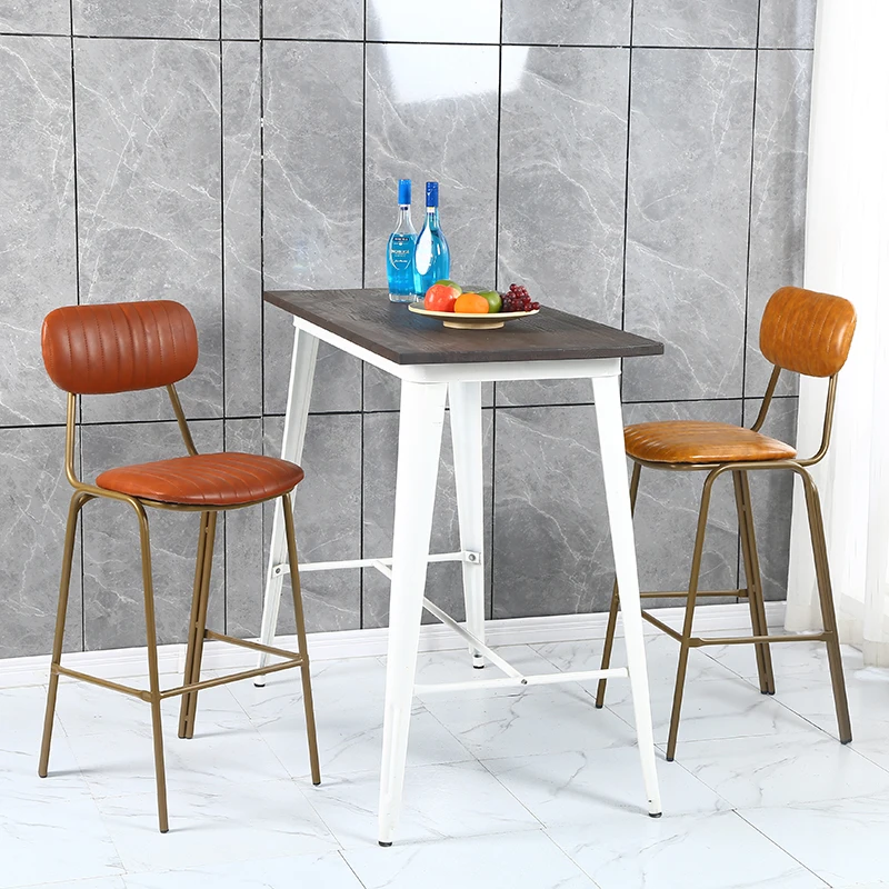 

Nordic Luxury Bar Stool Counter Commercial Designer Home Dining Chair Modern European Bancos Para Barra Furniture Decoration