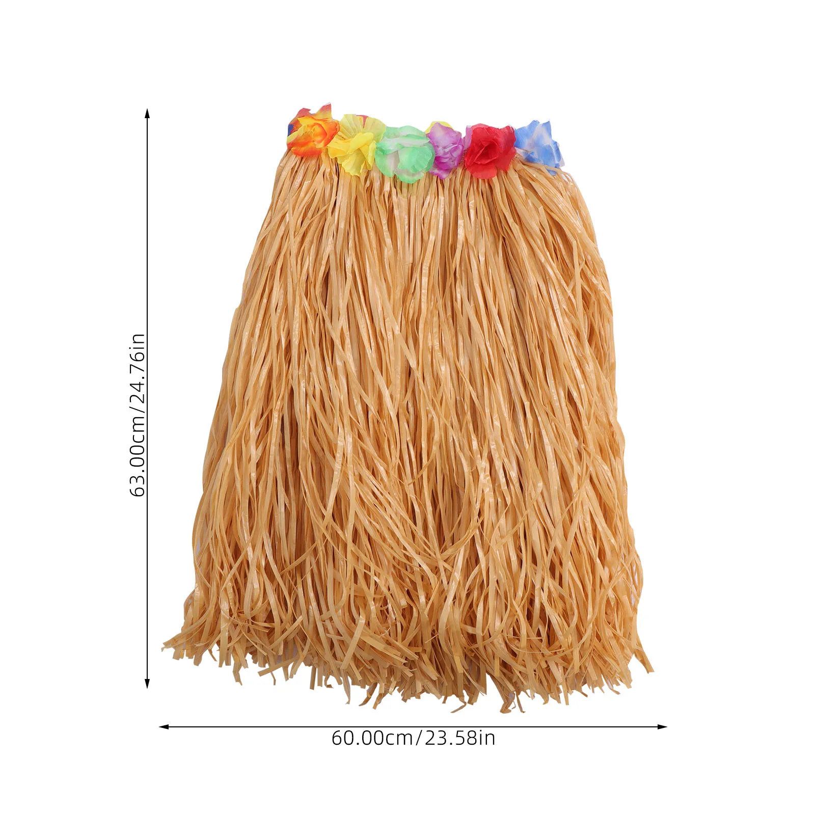 8 قطعة هاواي حولا العشب تنورة مجموعة مطاطا حزام زهرة أساور عقال البرازيلي مشبك شعر نظارات الاستوائية حولا الرقص الطرف #6