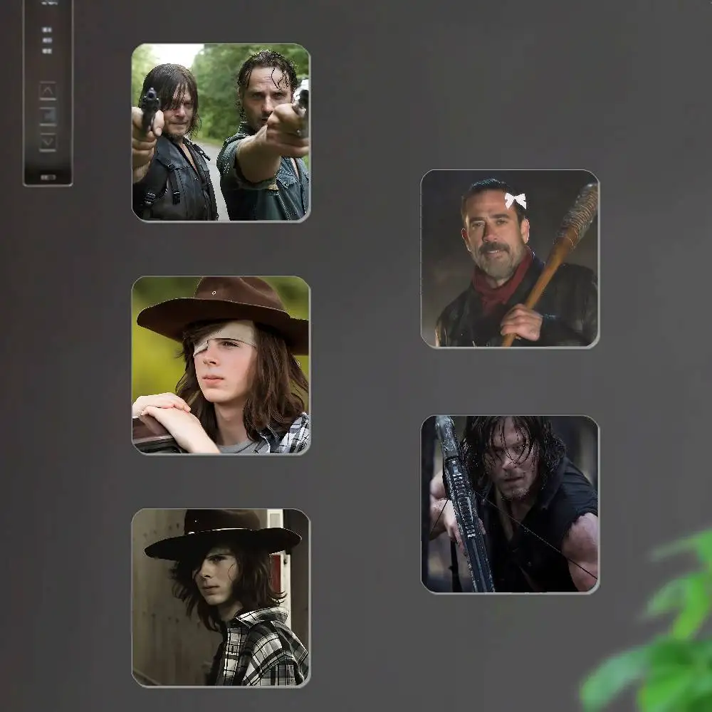 TV V-The Walking Dead Refrigerator Magnet Square Stickers - Can Be Used To Personalize Home Decoration And Are Ideal Keepsakes