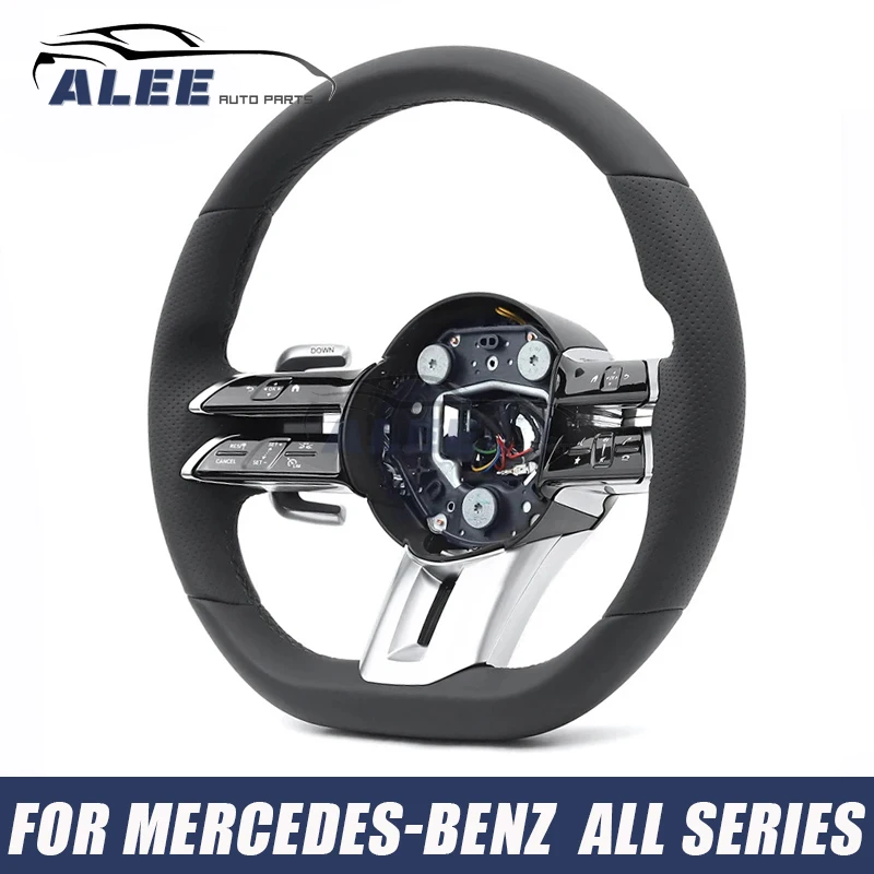 

Car Nappa Leather AMG Steering Wheel Fit for Mercedes-Benz W204 W205 W212 W213 W218 W177 W176 A B C E GLC Class Car Accessories