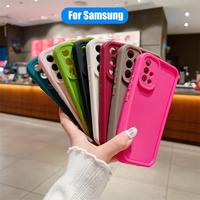 A 12 22 51 71 31 A50 A30s A20s A10 Matte Silicone Case For Samsung Galaxy A51 A71 4G A12 A22 5G A31 A21S A7 2018 A11 Back Cover