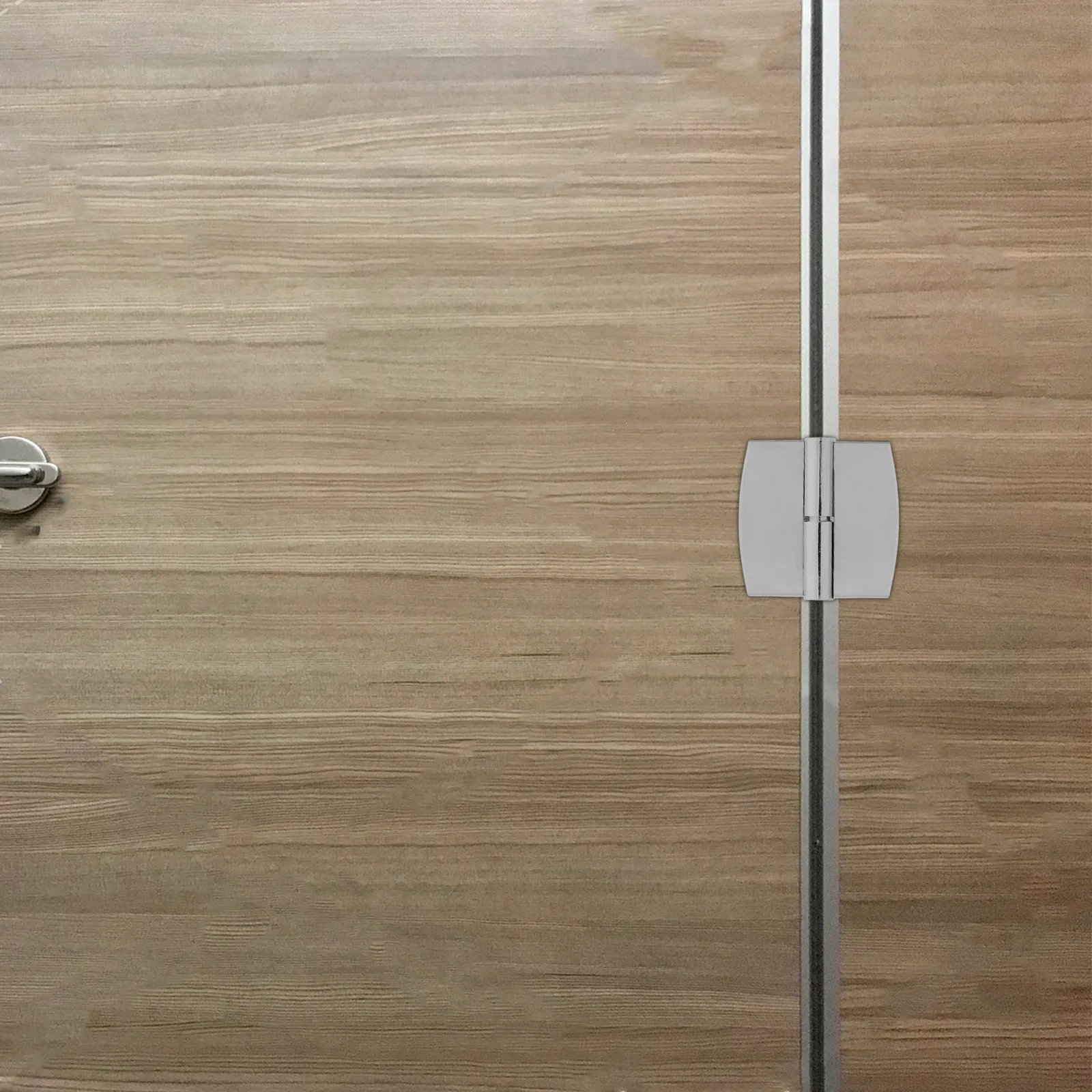 

2Pcs Heavy Duty Offset Door Hinges Self Closing Stainless Steel for Public Restroom Hardware Partition Door Connection